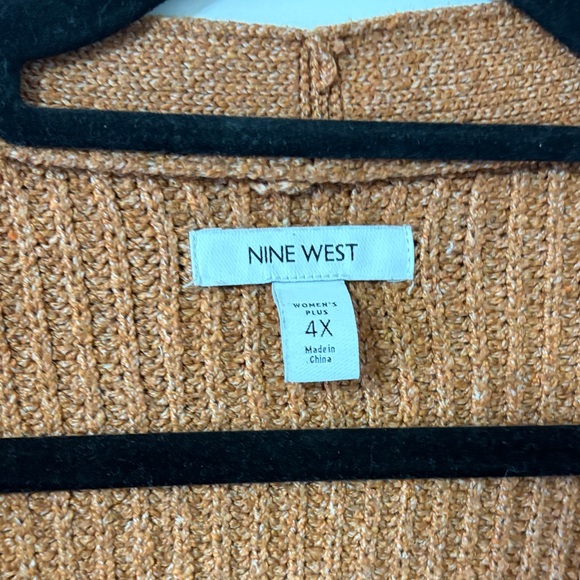 Nine West Orangish Brown Cardigan Sweater - Picture 2 of 4